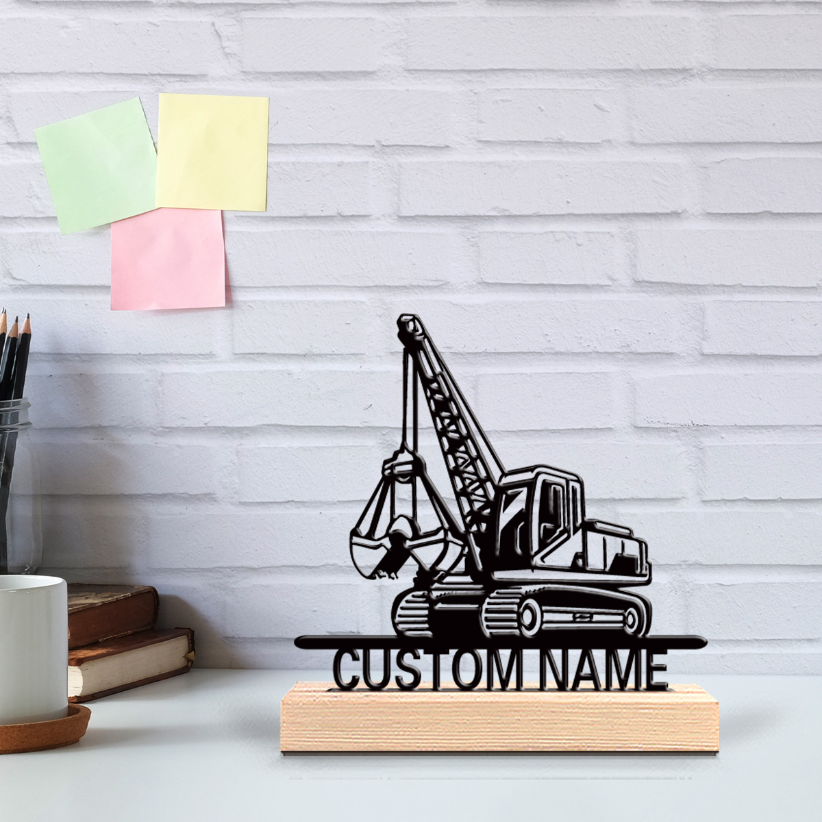 Art Craft Letter A - 1pc tractor Customized Letter Tin Statue