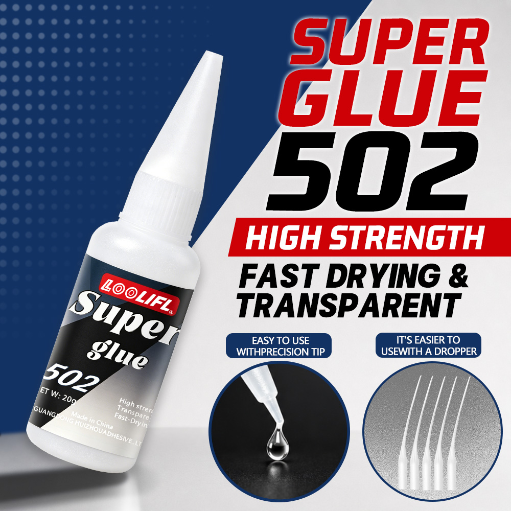 Art Craft Store - Loolifl-502-20Ml Instant Transparent Cyanoacrylate Medium Thick