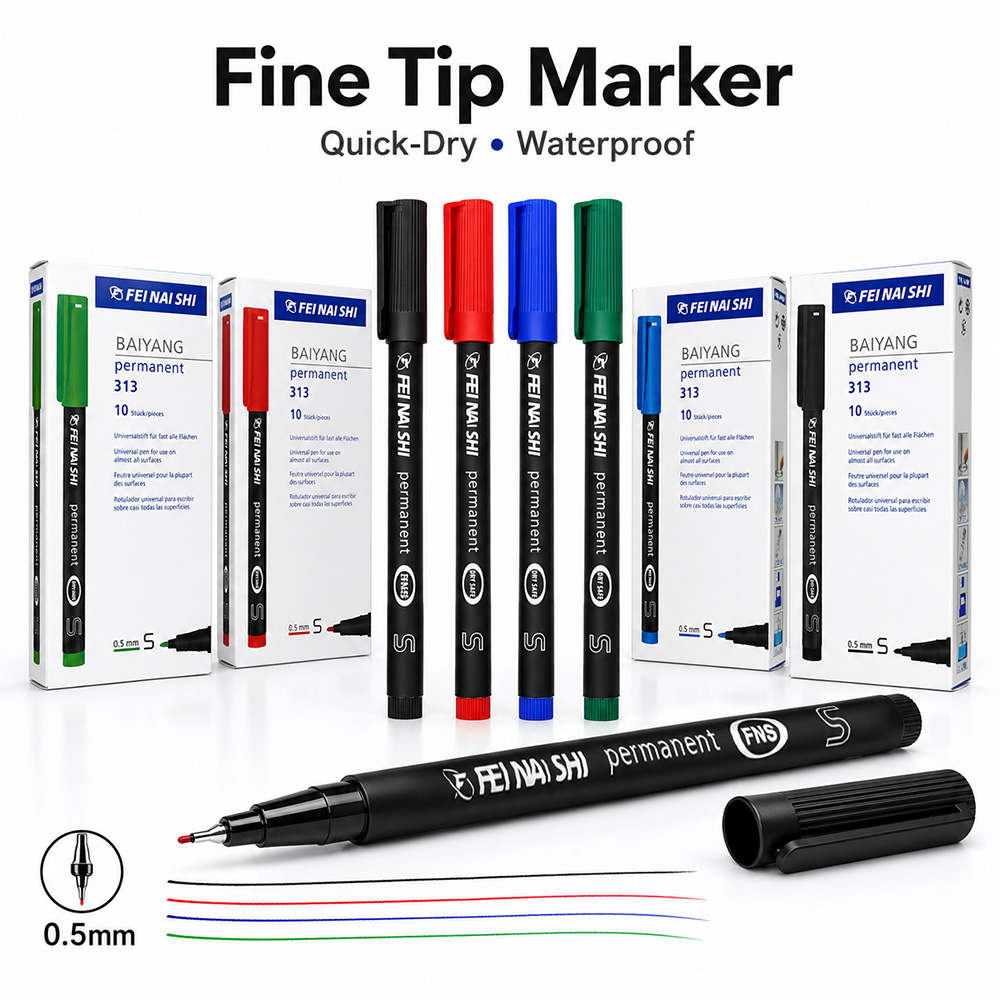 Illustration Marker Set - 4/12 Pcs 0.5mm Fine Tip Permanent