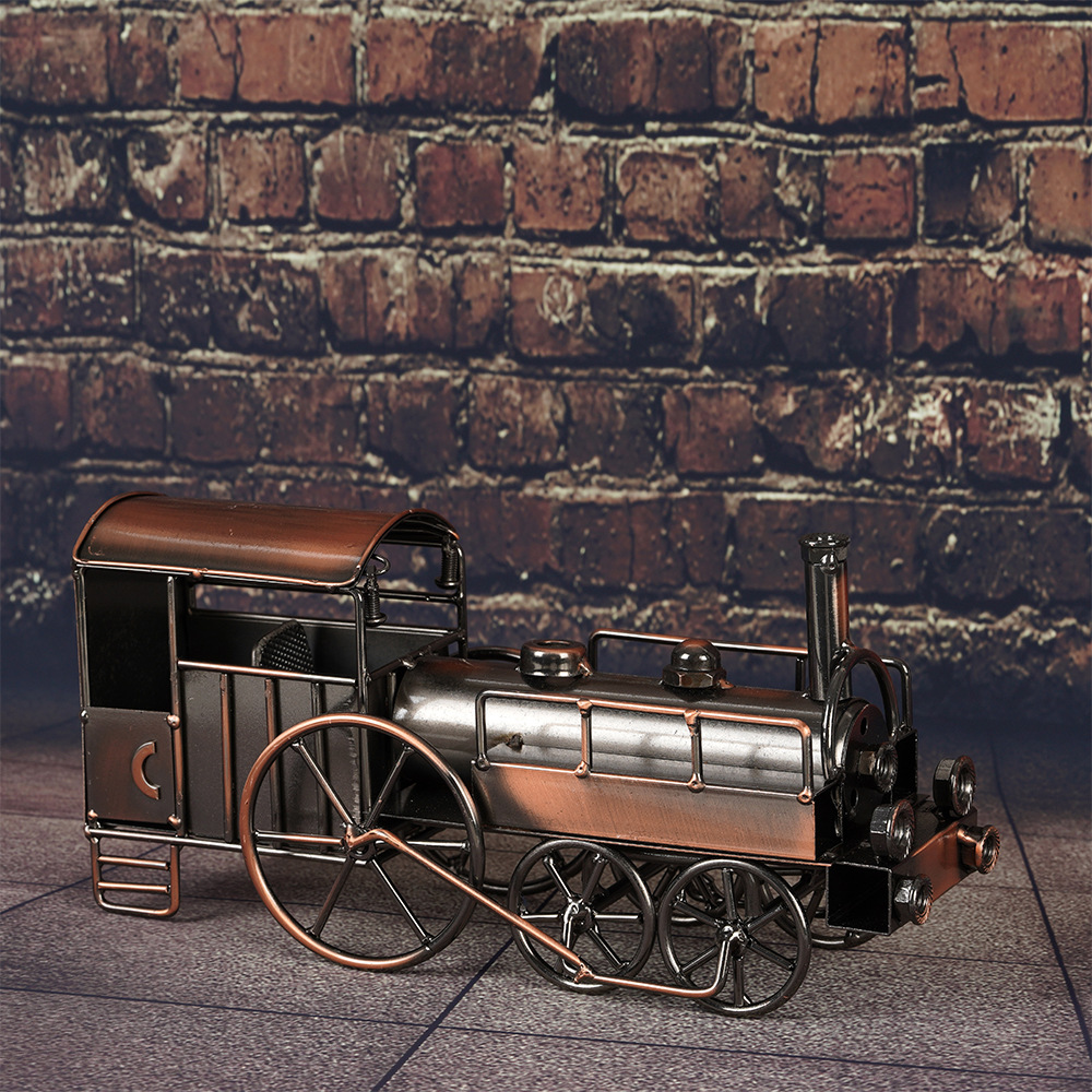 Art Craft Furniture - Retro Vintage Lron Steam Locomotive Model