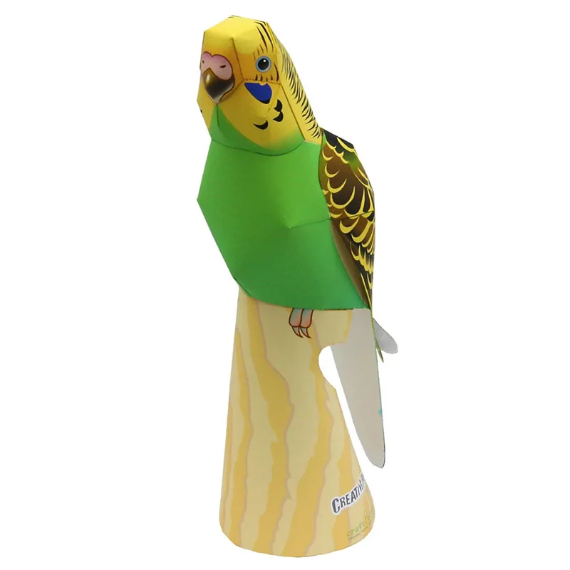 Art And Craft Nature - Budgerigar Parrot Bird Handmade Origami Art