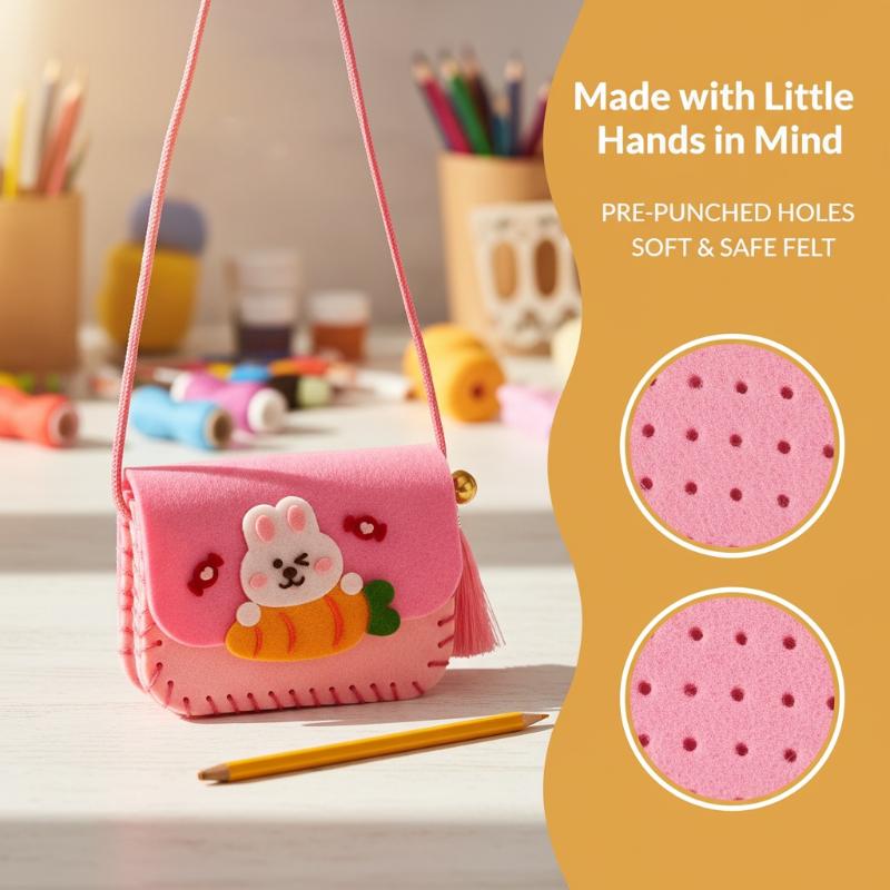 Art Craft Bag - Children Felt Bag Making Kit DIY