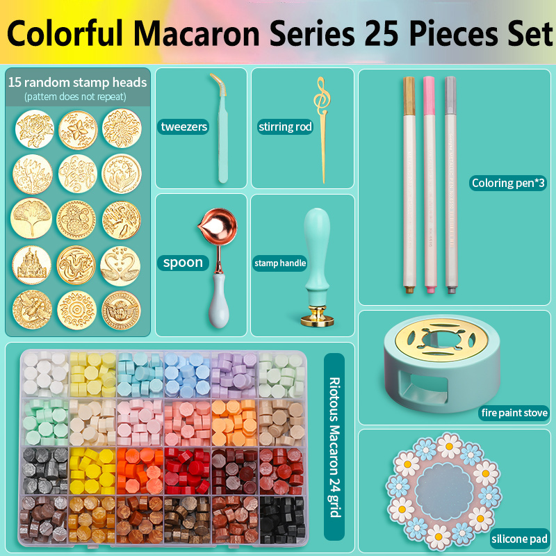 Wax Seal Stamp Set Kit Lacquer - Batik Wax Kit review and price