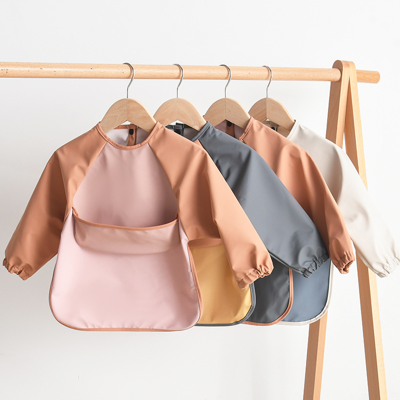 Kids Baby Long Sleeved PU Bibs - Art Craft Toddler review and price