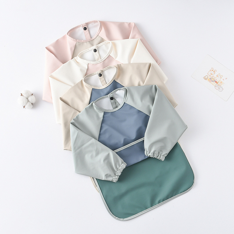 Kids Baby Long Sleeved PU Bibs - Art Craft Toddler review and price