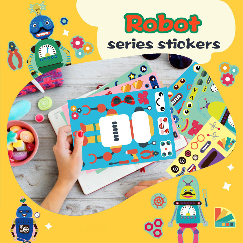 Assemble Robot Stickers For Ki - Art Craft Toddler review and price