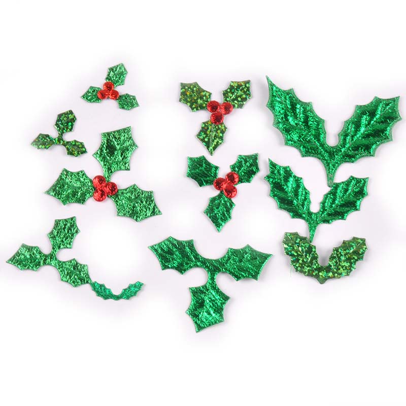 100Pcs 25-60mm Christmas Tree  - Art Craft With Leaves review and price