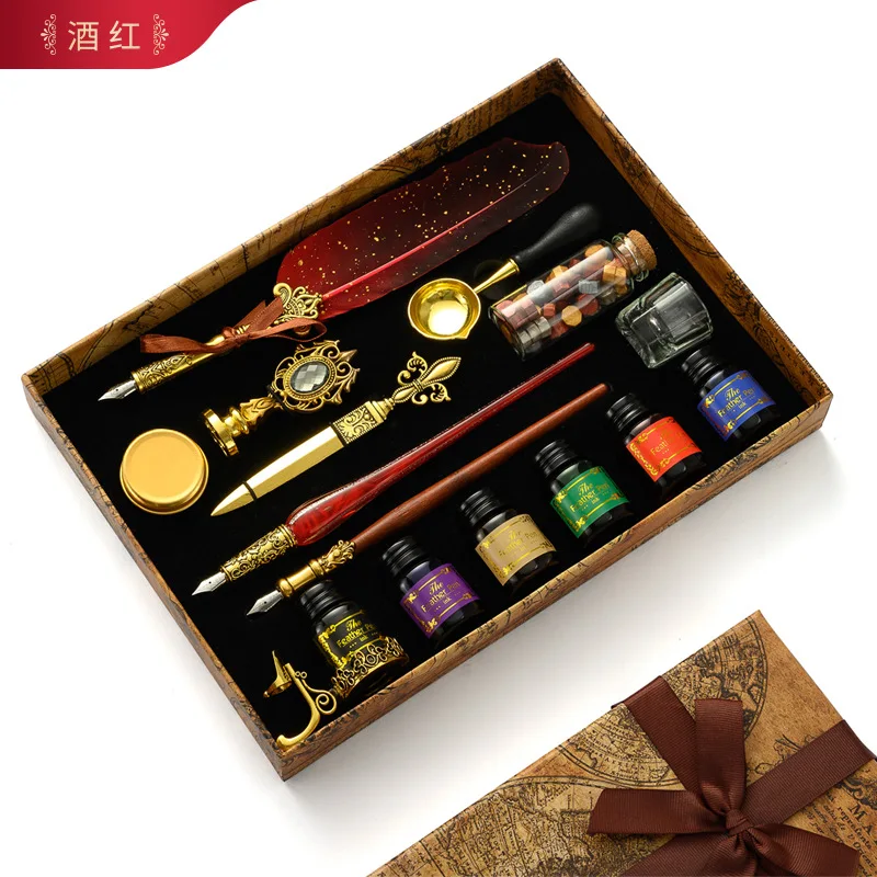 Antique Feather Dip Pen Kit Re - Batik Wax Kit review and price