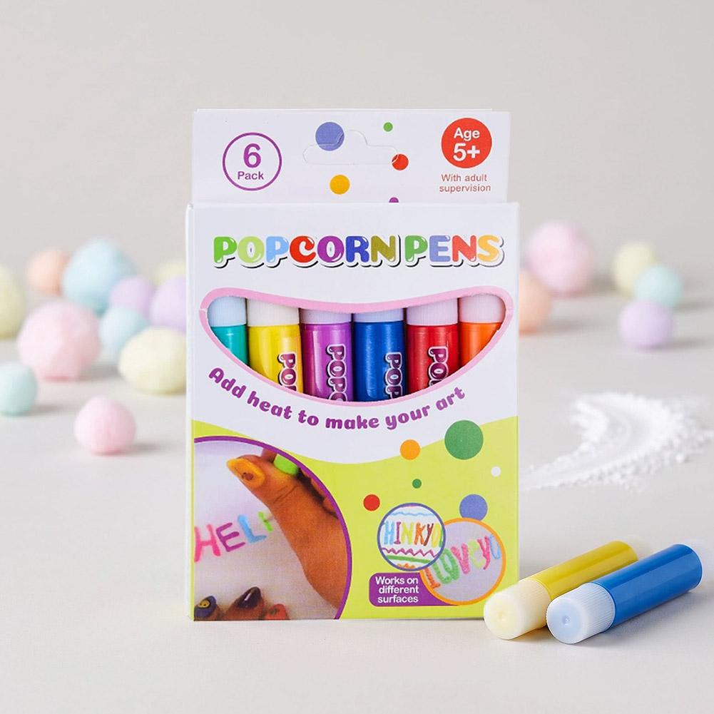 Magical Puffy Popcorn Pens Set - Illustration Marker Set review and price