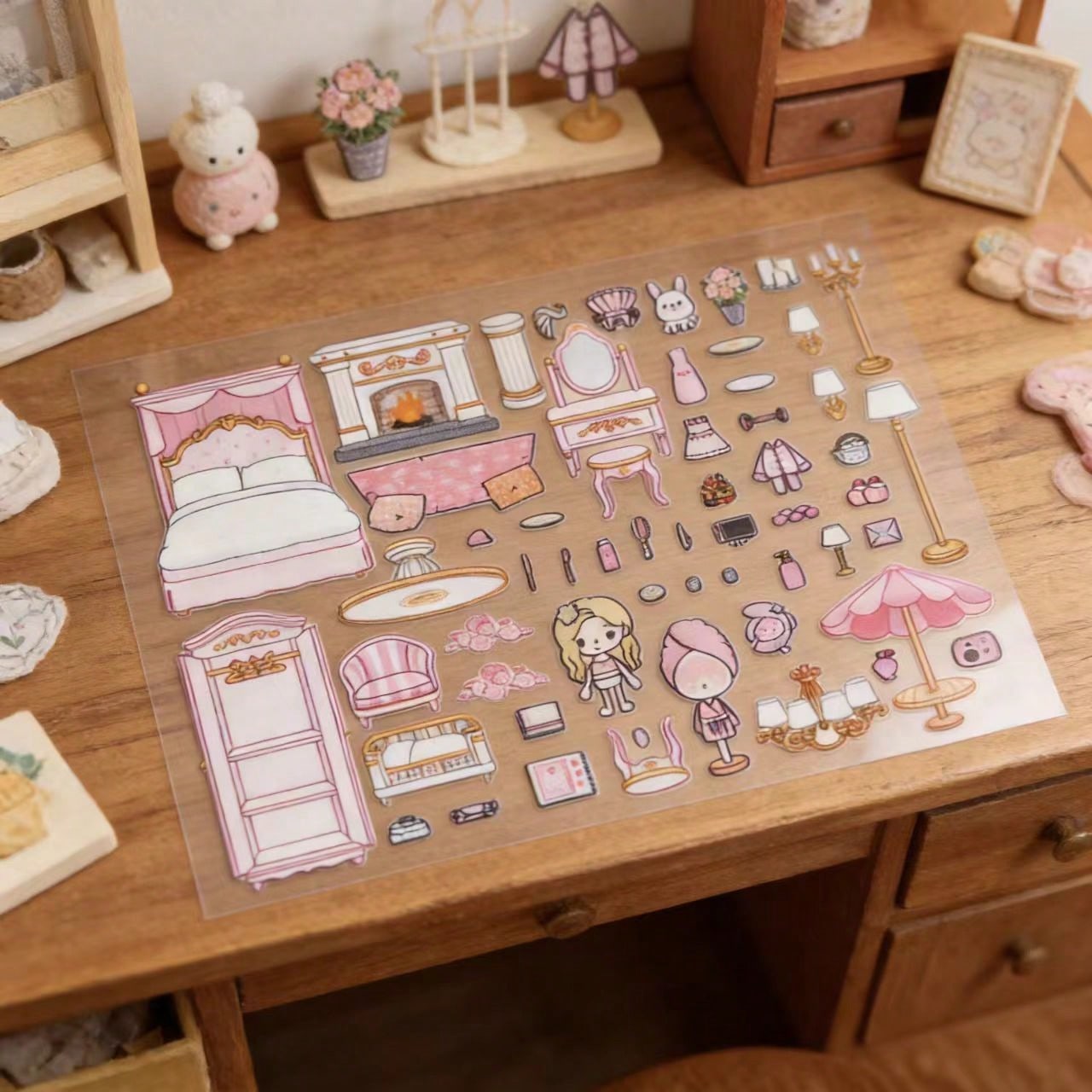 Pink Sakura Tree Hotel Room DI - Art Craft Journals review and price