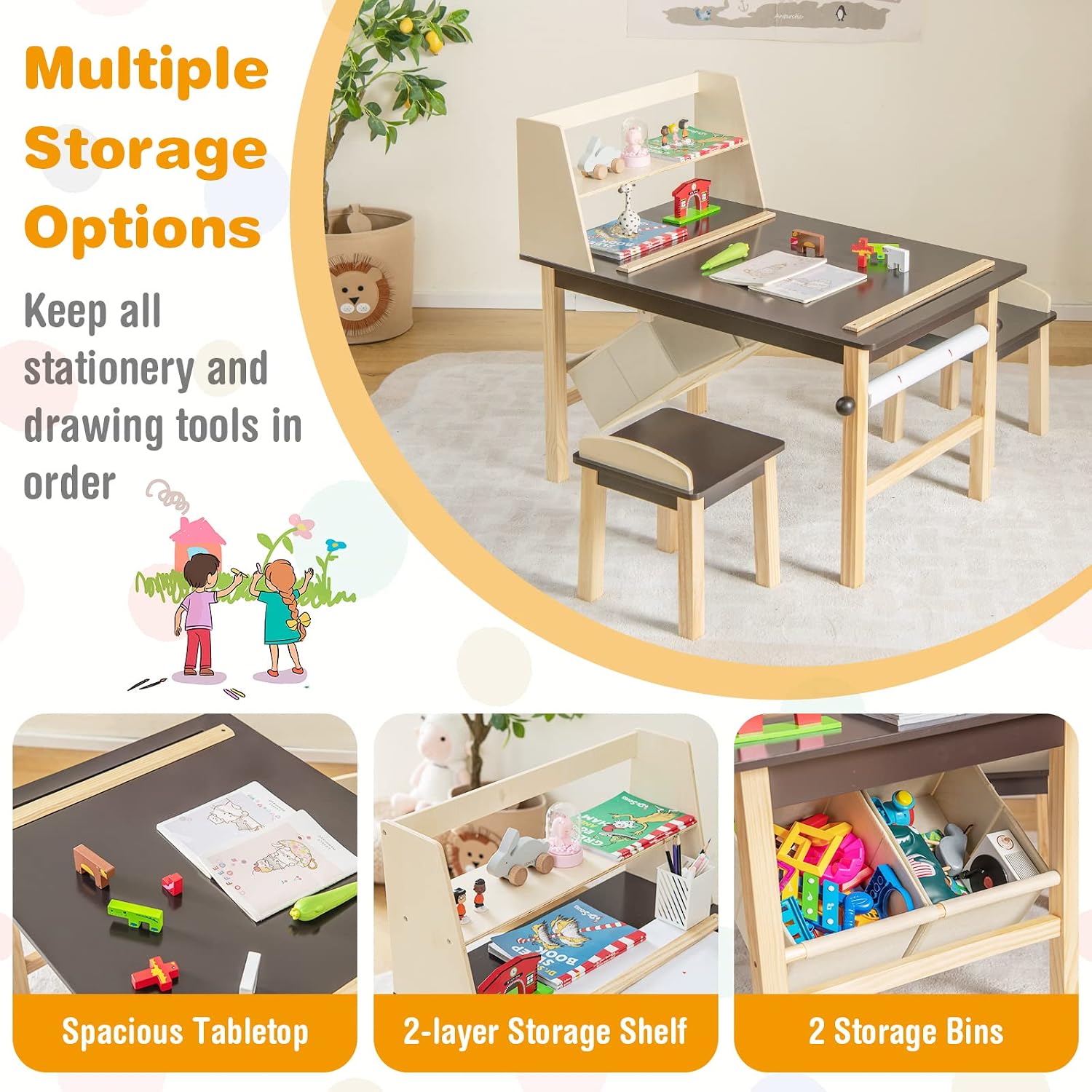 Kids Art Table and Chair Set,  - Art Craft Toddler review and price