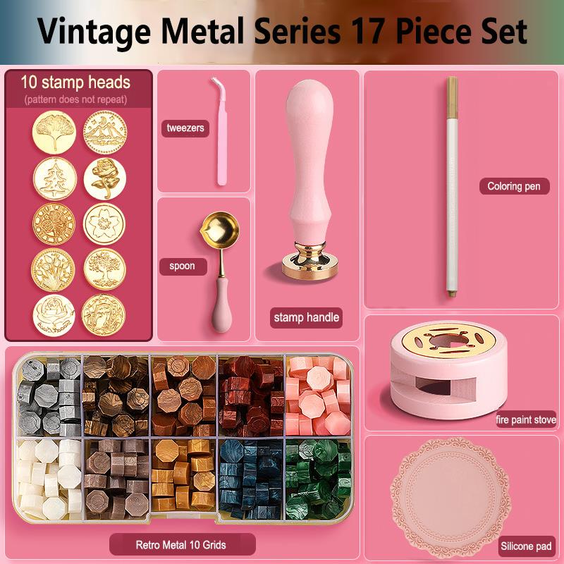 Wax Seal Stamp Set Lacquered S - Batik Wax Kit review and price