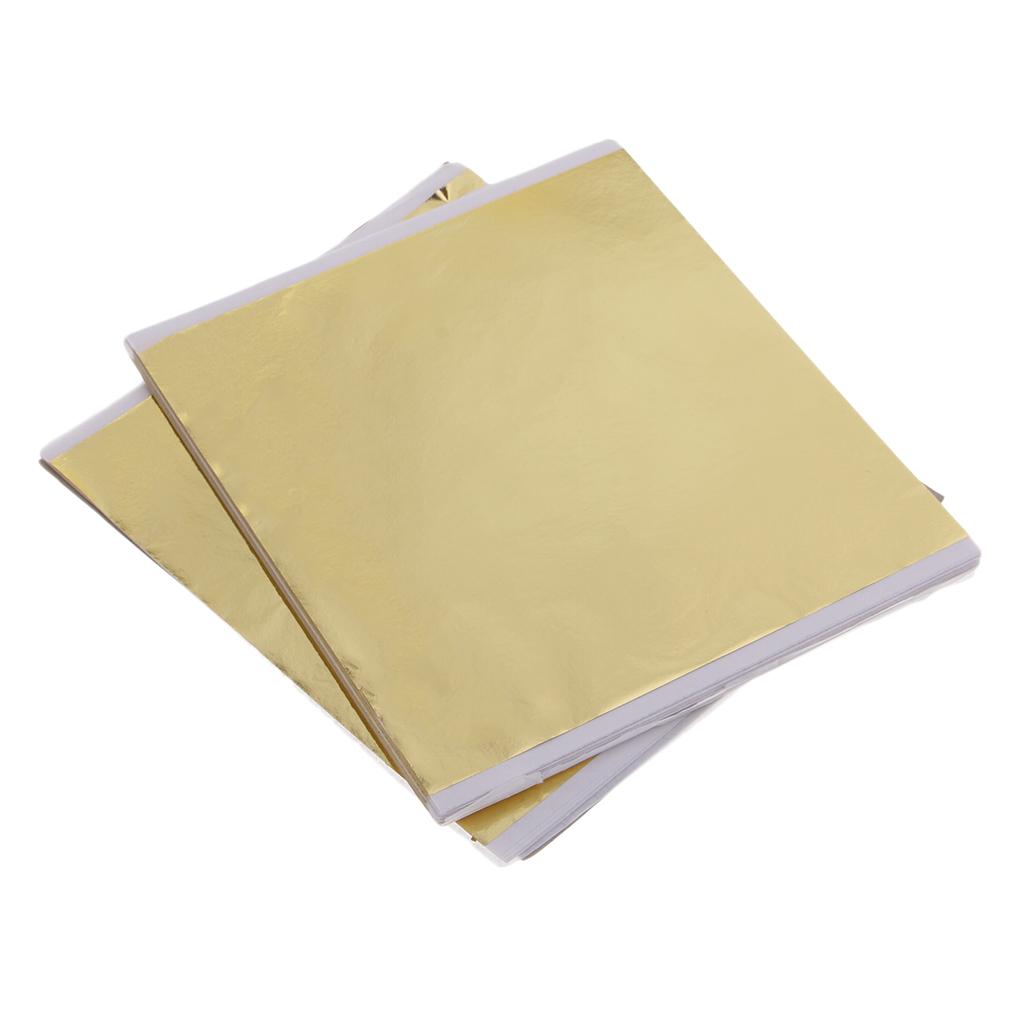 100x 14cm Gold Leaf Sheets Gil - Art Craft With Leaves review and price
