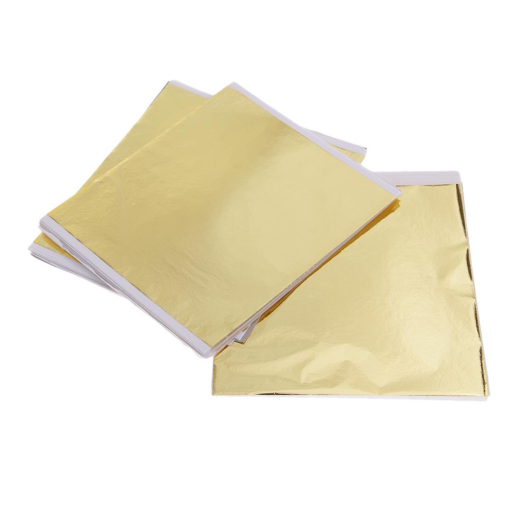 100x 14cm Gold Leaf Sheets Gil - Art Craft With Leaves review and price