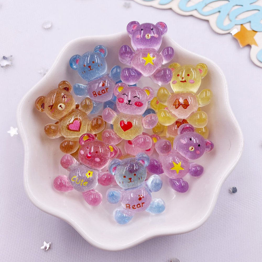 20Pcs Resin Glitter Kawaii Col - Tv Art And Craft review and price