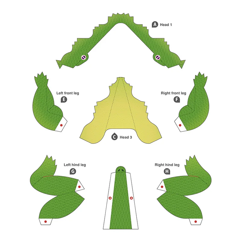 Crocodile Folding Origami Art  - Art And Craft Nature review and price