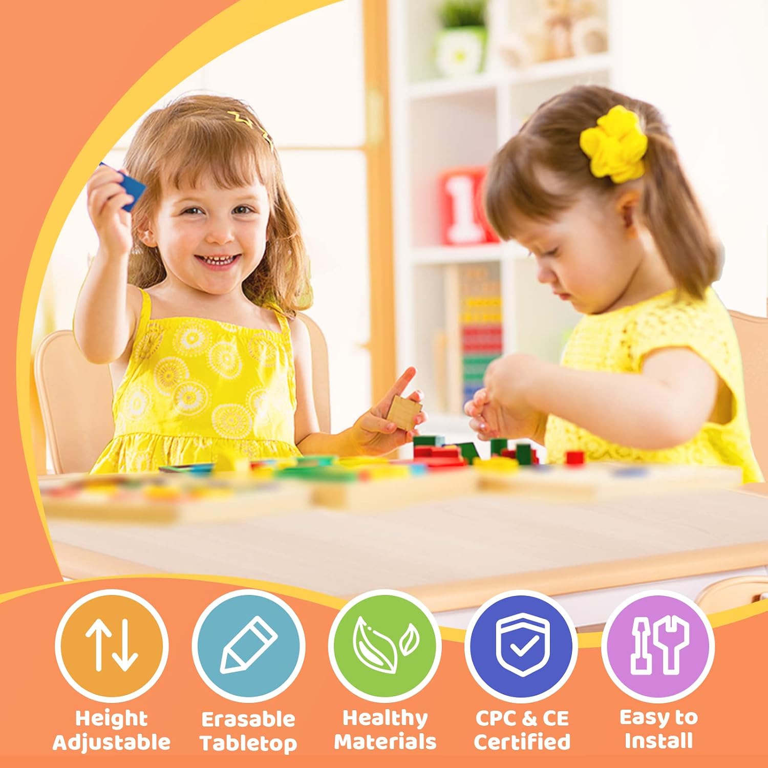 Kids Table and 2 Chairs Set, H - Art Craft Toddler review and price