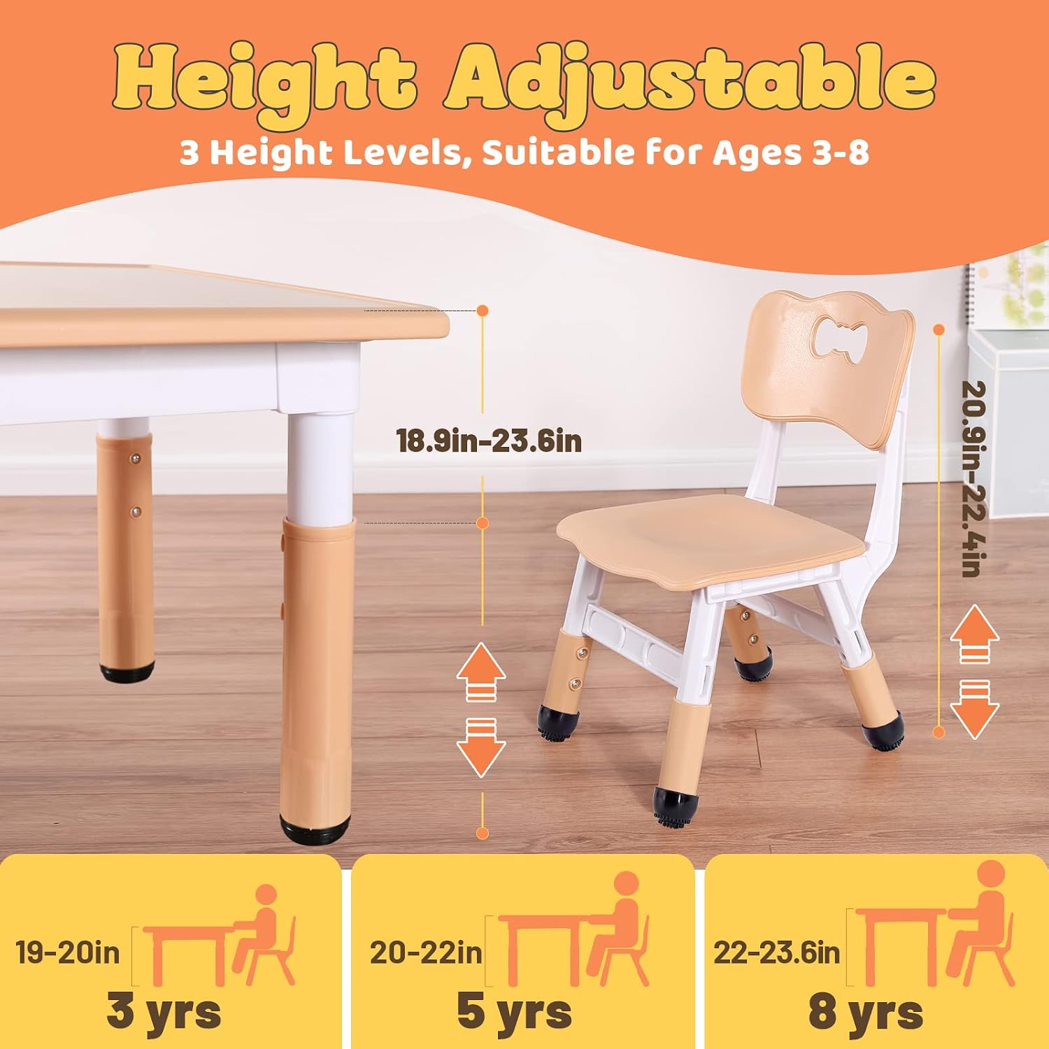 Kids Table and 2 Chairs Set, H - Art Craft Toddler review and price