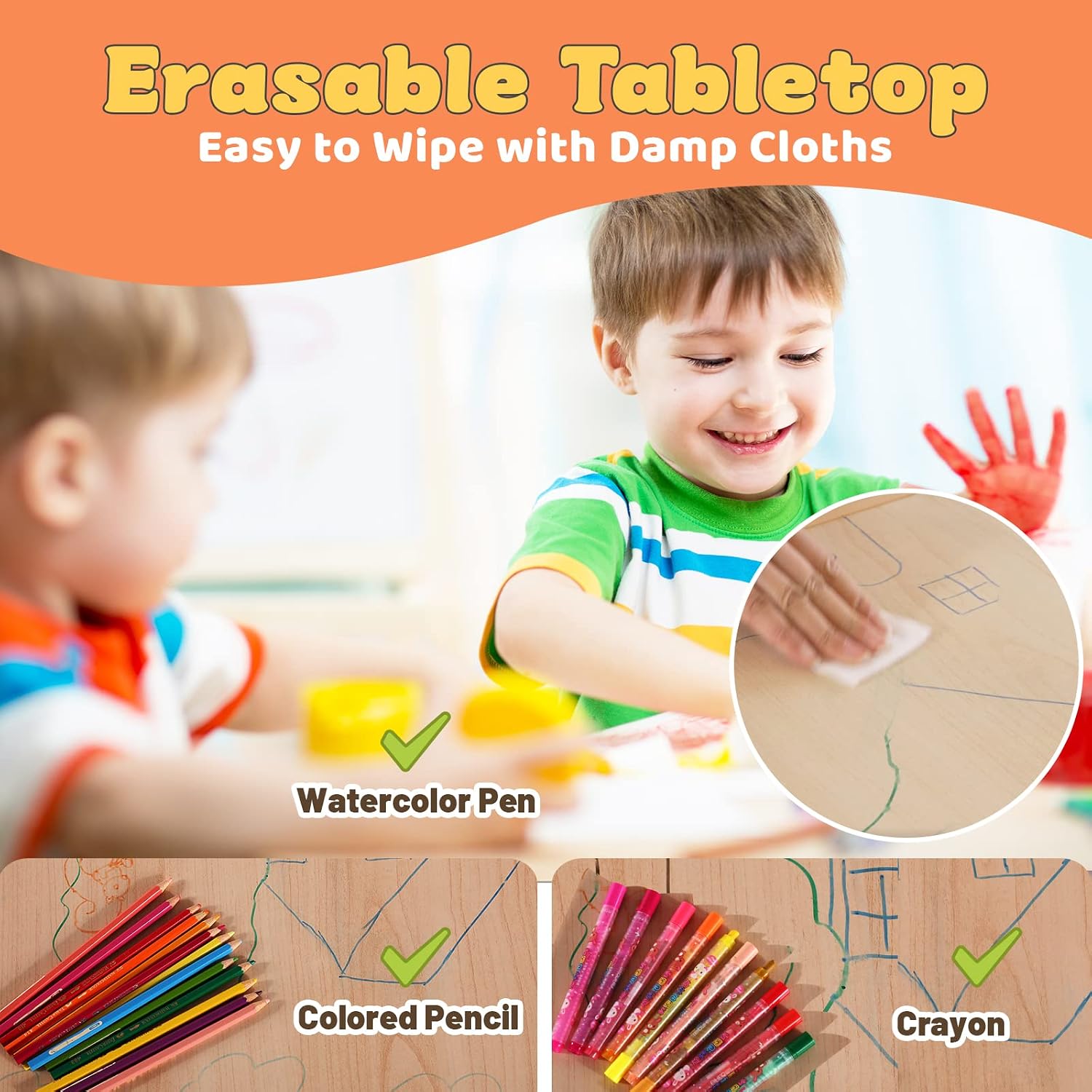 Kids Table and 2 Chairs Set, H - Art Craft Toddler review and price