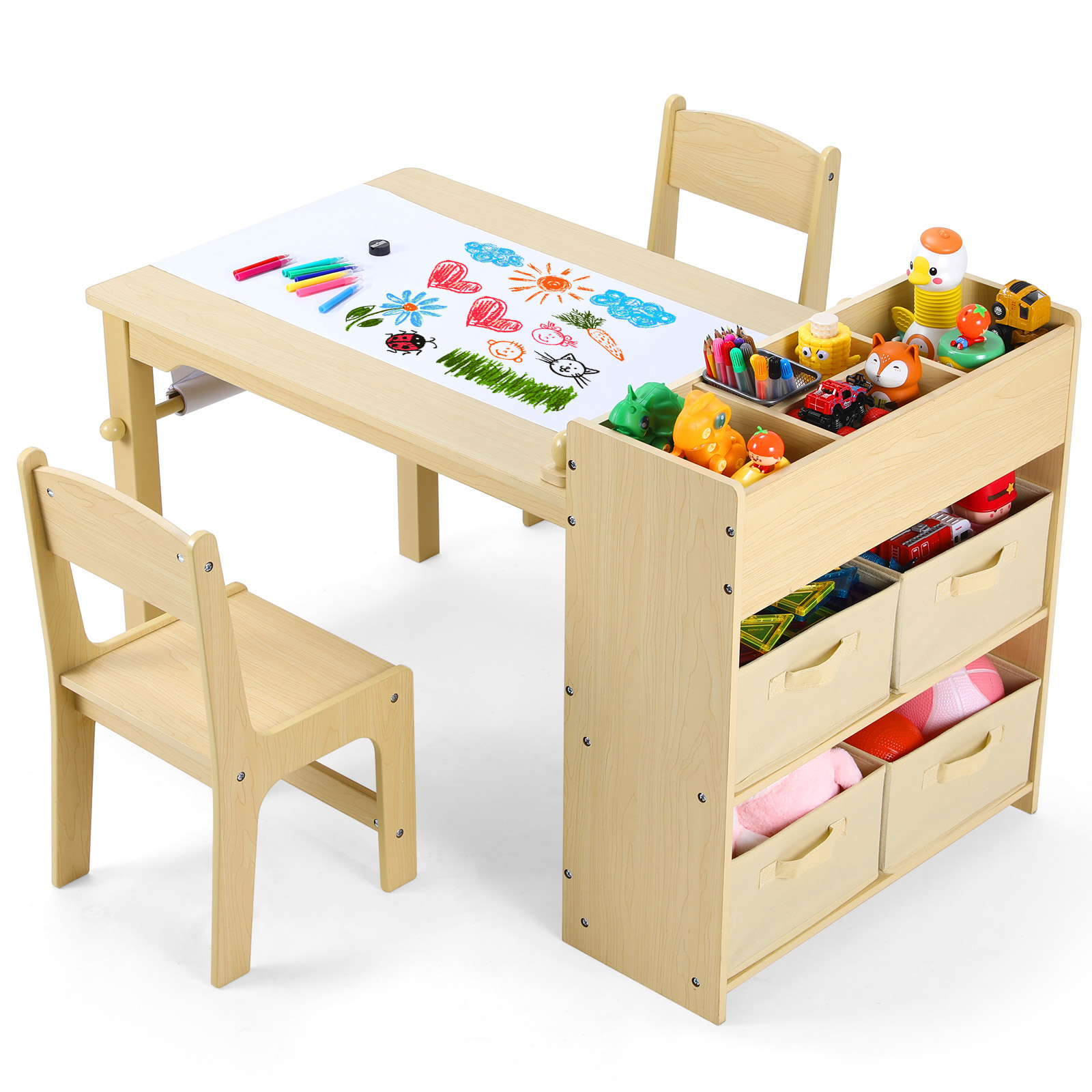 AOOU Kids Art Table and 2 Chai - Art Craft Toddler review and price