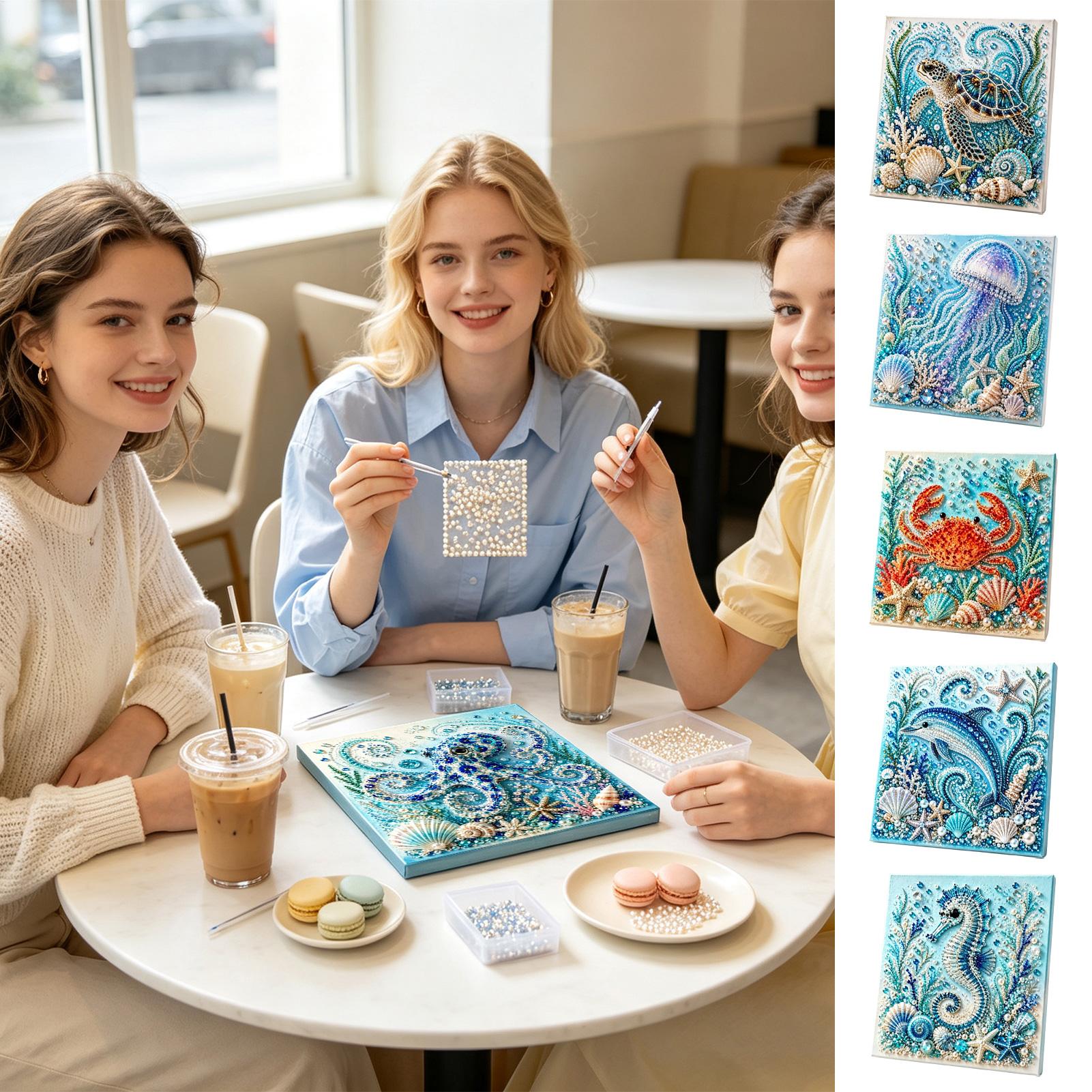 Ocean Themed Pearl Craft DIY K - Art Craft Jellyfish review and price