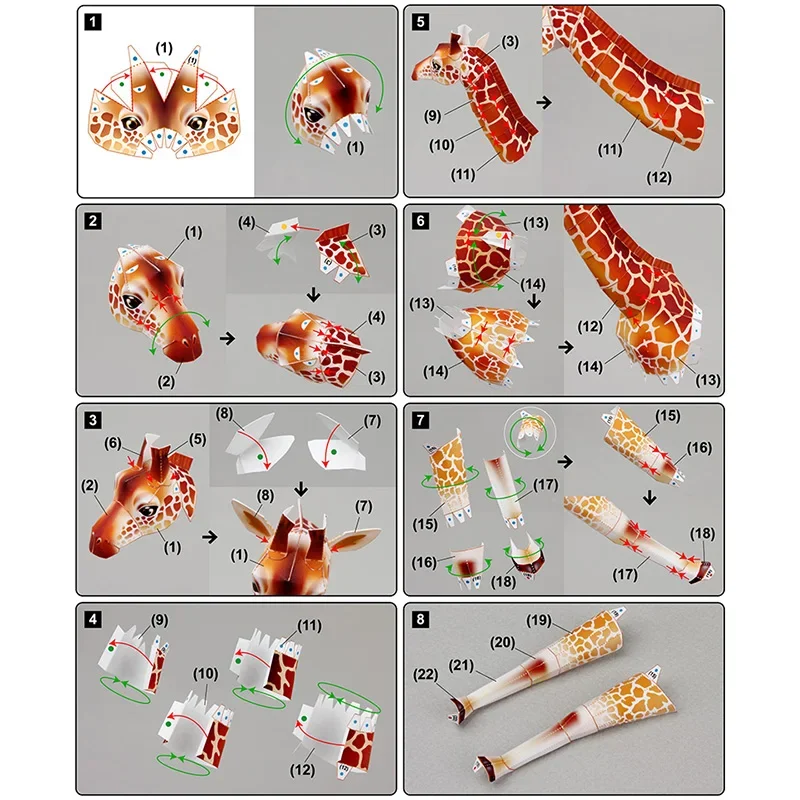 Giraffe Origami Art Folding Mi - Art And Craft Nature review and price