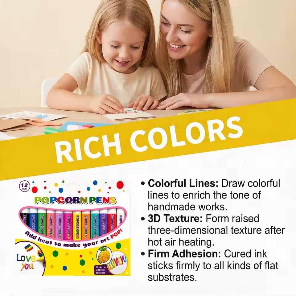Puffy Popcorn Pen Set, Smooth  - Art Craft Journals review and price
