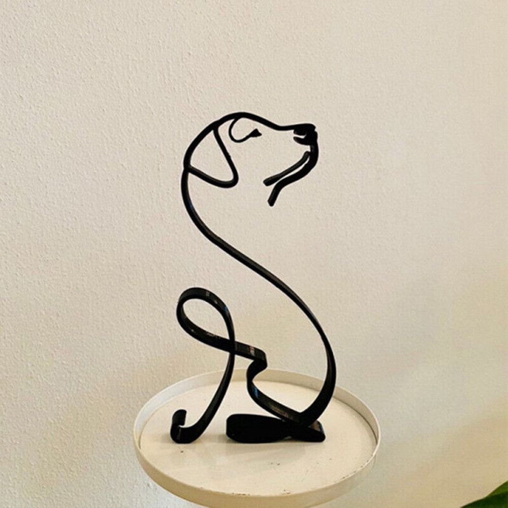 Wrought Iron Dog Statue Abstra - Art Craft Furniture review and price