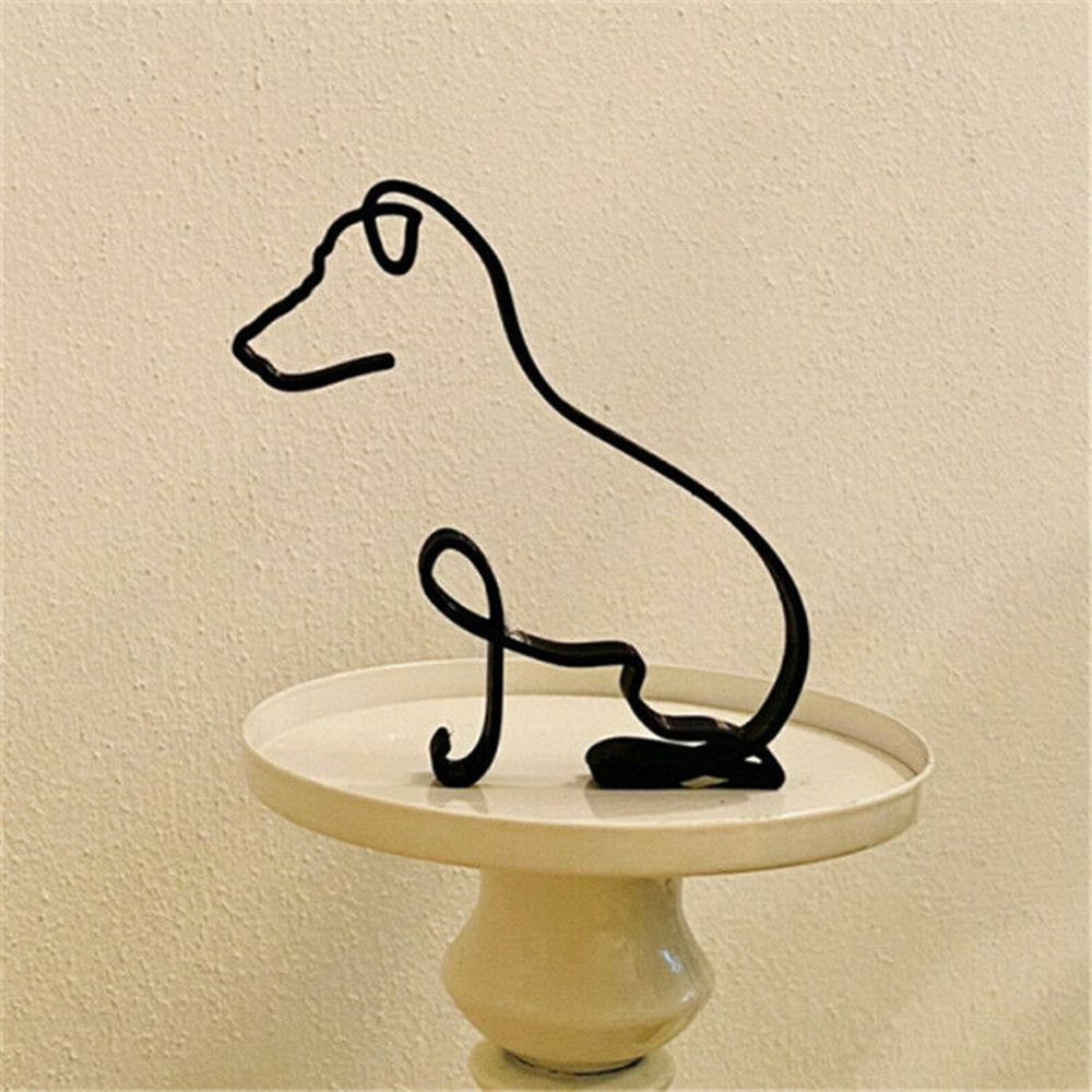 Wrought Iron Dog Statue Abstra - Art Craft Furniture review and price