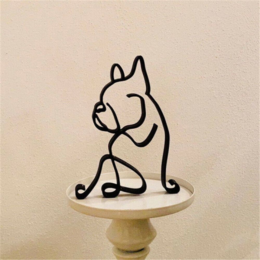 Wrought Iron Dog Statue Abstra - Art Craft Furniture review and price
