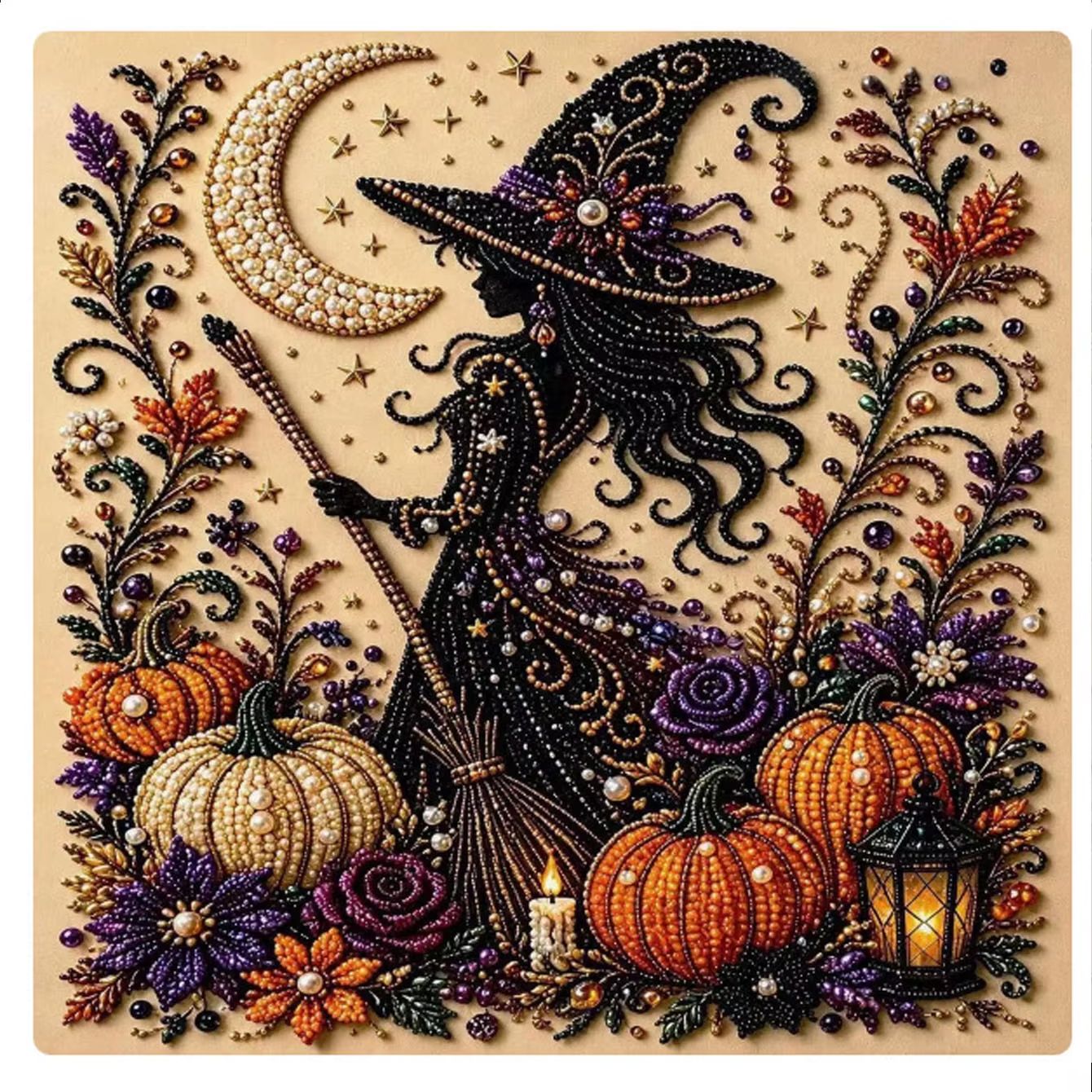 Halloween Ghost Pearl Art DIY  - Art Craft Halloween review and price
