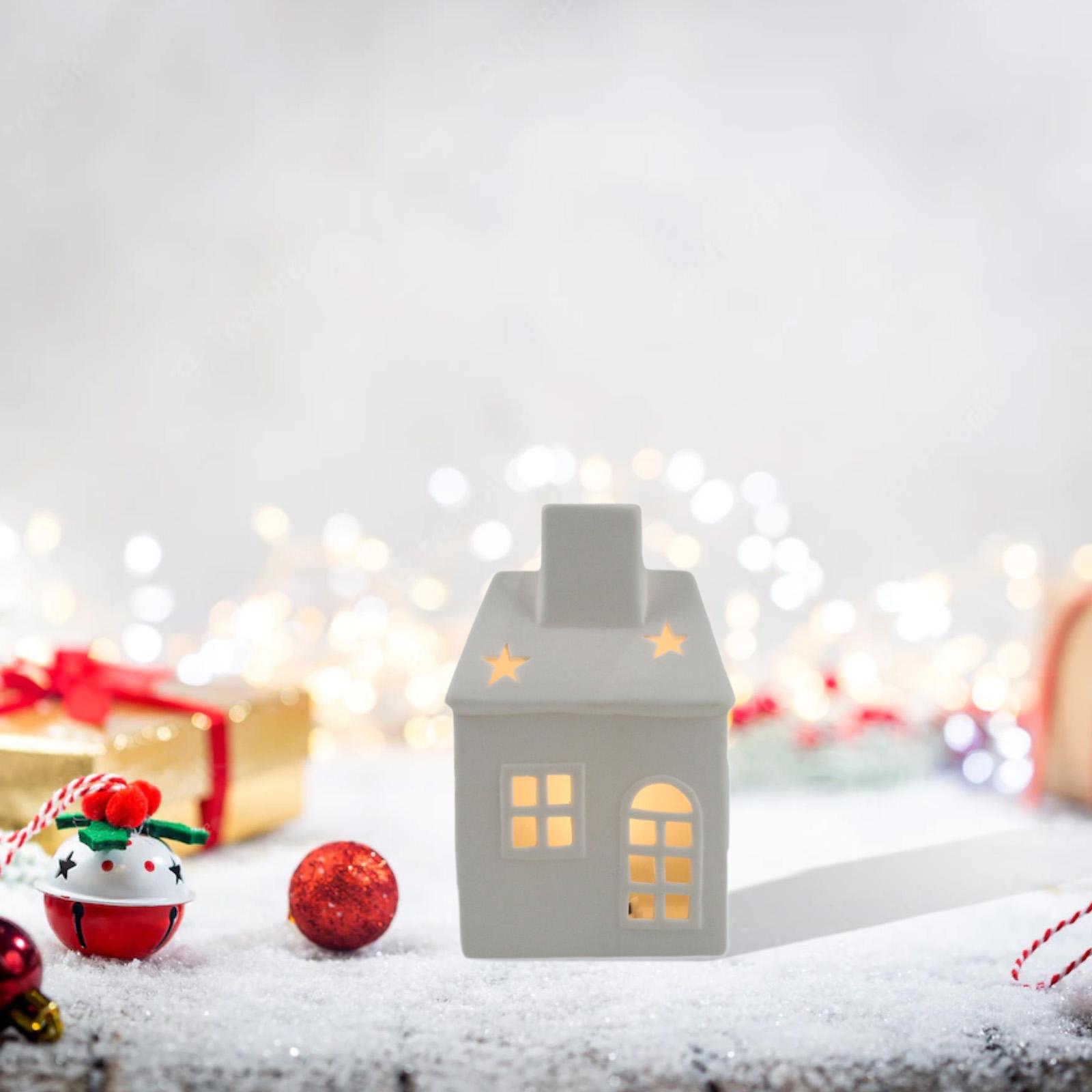 Ceramic Xmas House Bedroom Tab - Art Craft Furniture review and price