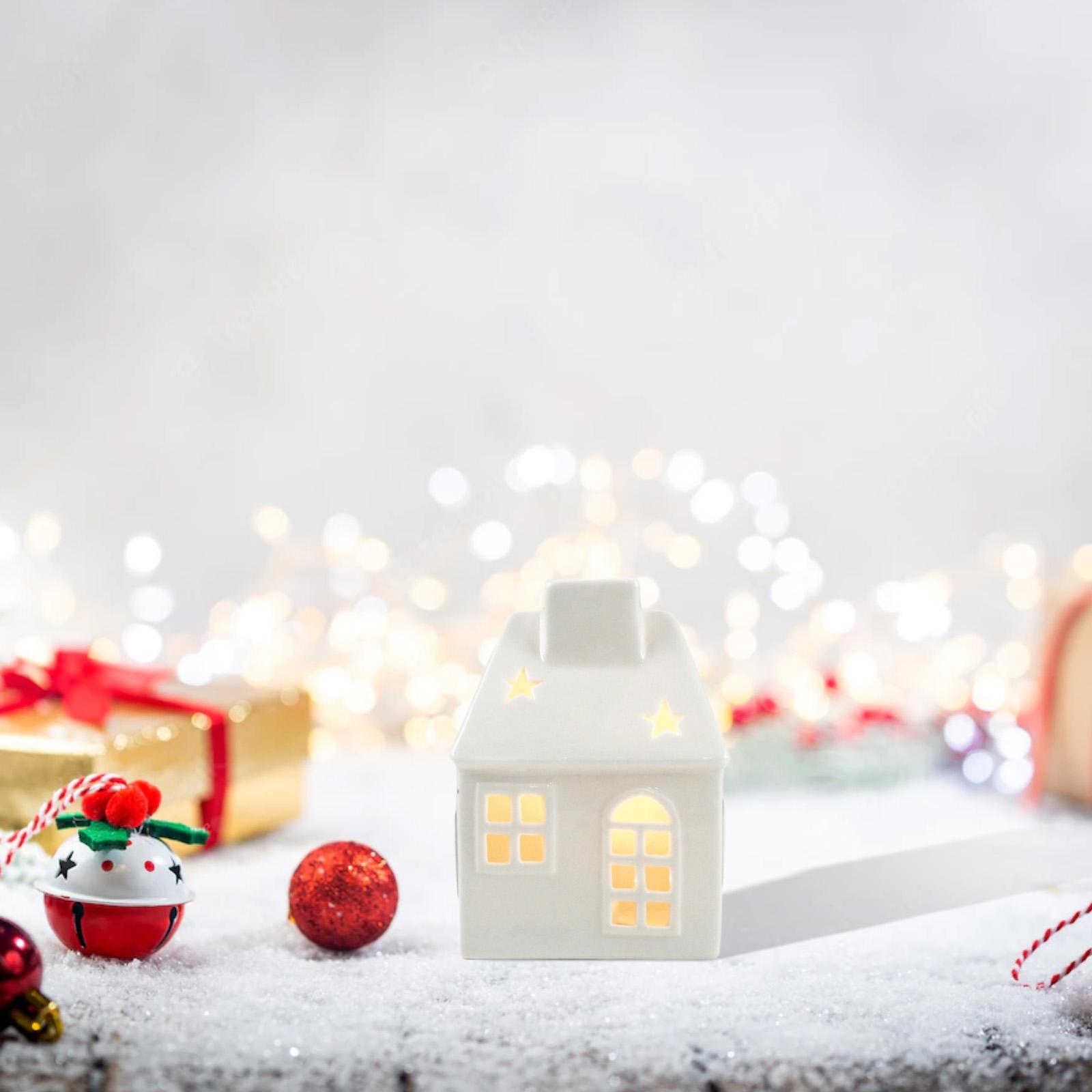 Ceramic Xmas House Bedroom Tab - Art Craft Furniture review and price