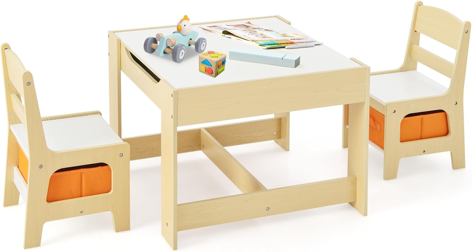 Kids Table and Chair Set, 3 in - Art Craft Toddler review and price