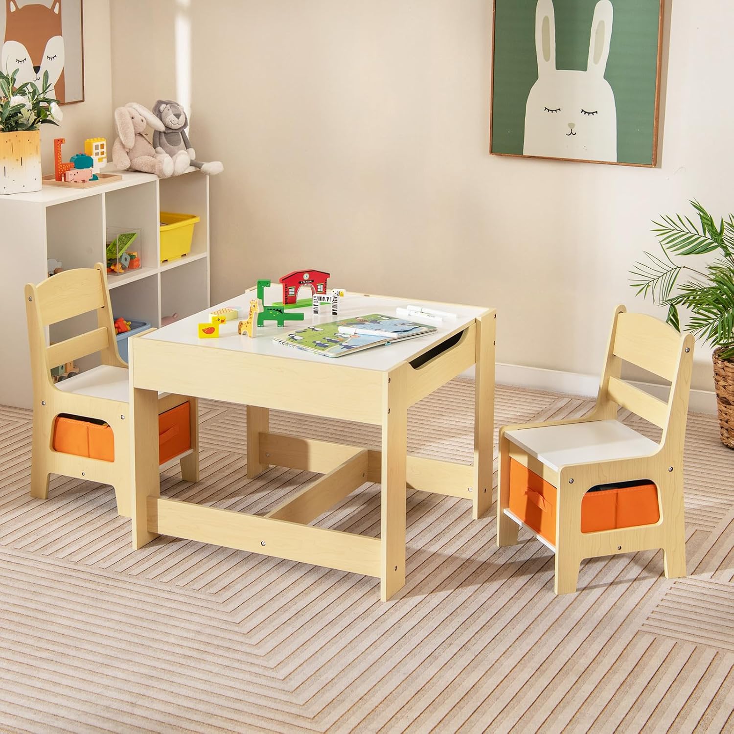 Kids Table and Chair Set, 3 in - Art Craft Toddler review and price