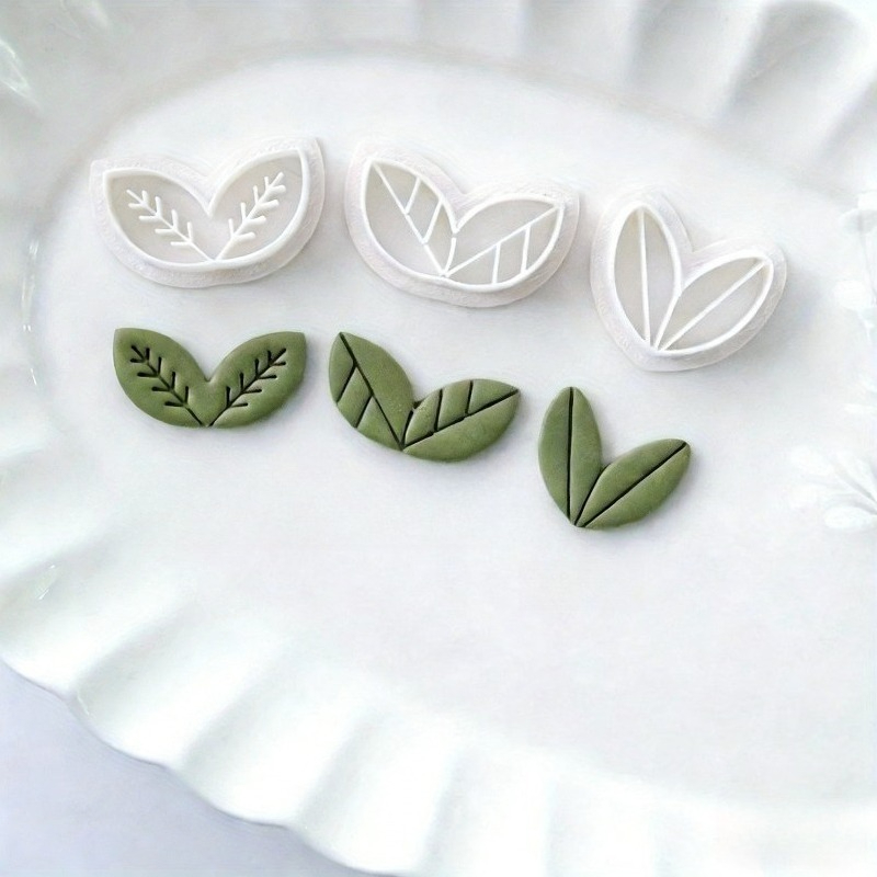 8Pcs Floral Leaf Polymer Clay  - Art Craft With Leaves review and price