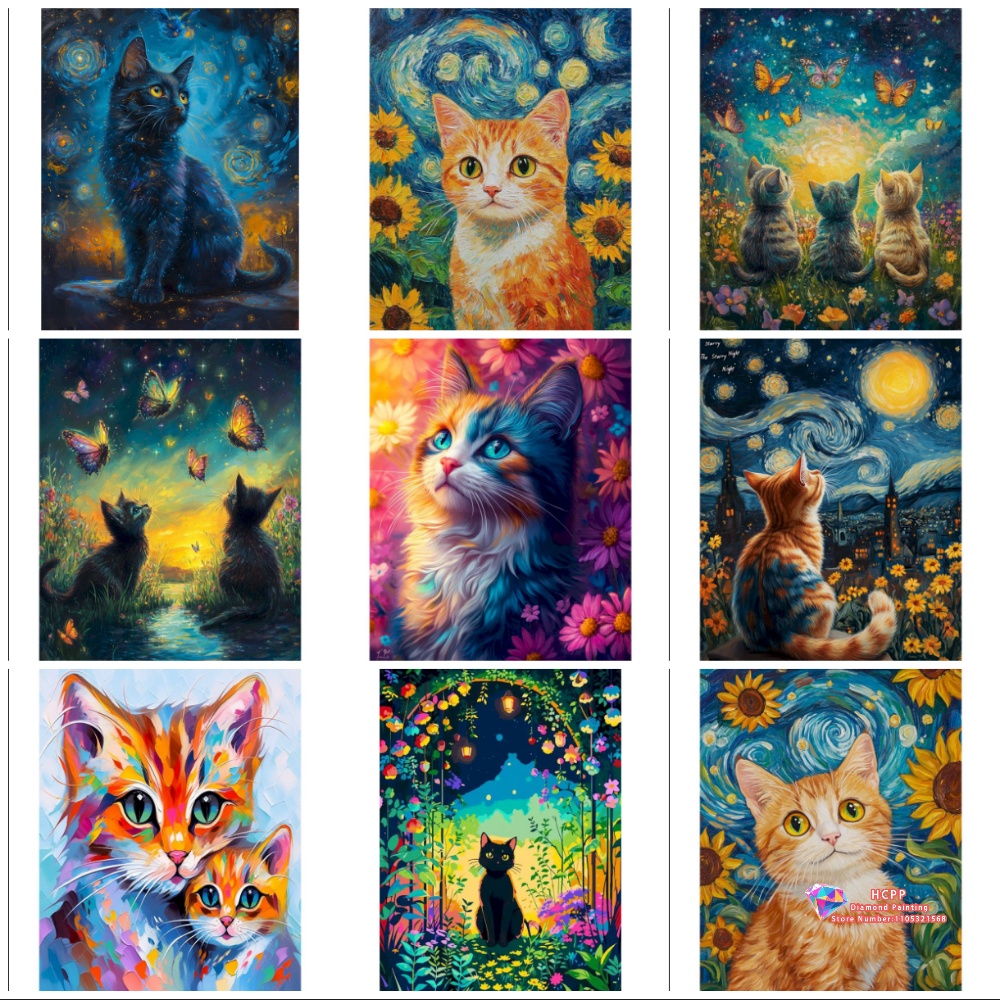 Cat Animal Diamond Painting Ki - Art Craft Night review and price