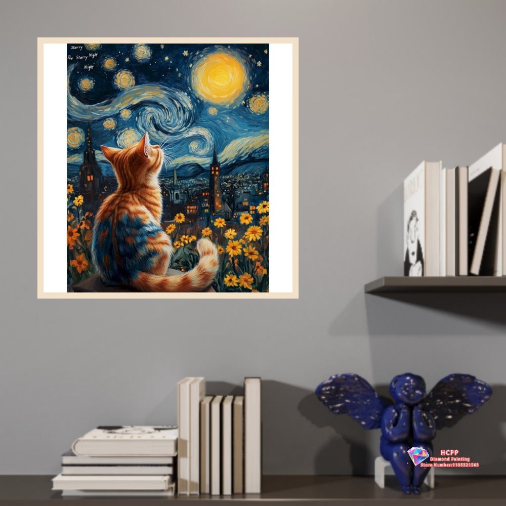 Cat Animal Diamond Painting Ki - Art Craft Night review and price