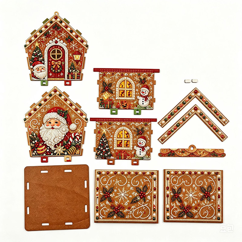 Christmas Cottage Plymagic Diy - Art Craft Things review and price