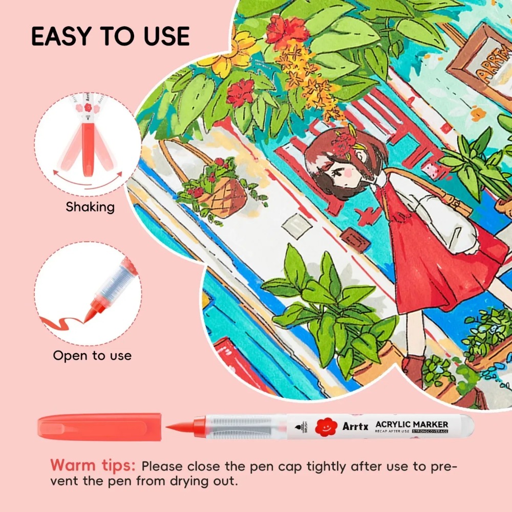 Arrtx 36/60 Colors Cartoon Acr - Illustration Marker Set review and price