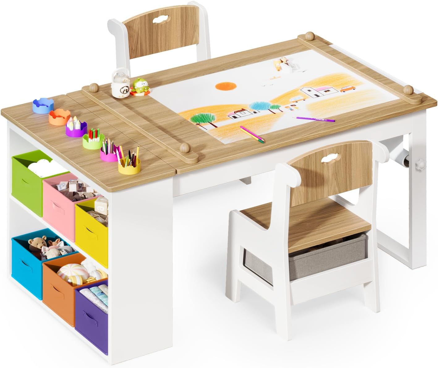 Kids Art Table and Chairs, Tod - Art Craft Toddler review and price