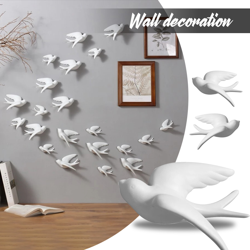Creative Ceramic Birds Wall Ha - Tv Art And Craft review and price