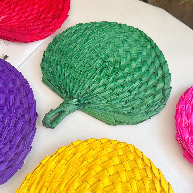 Chinese Style Handmade Fan Ret - Art Craft With Leaves review and price