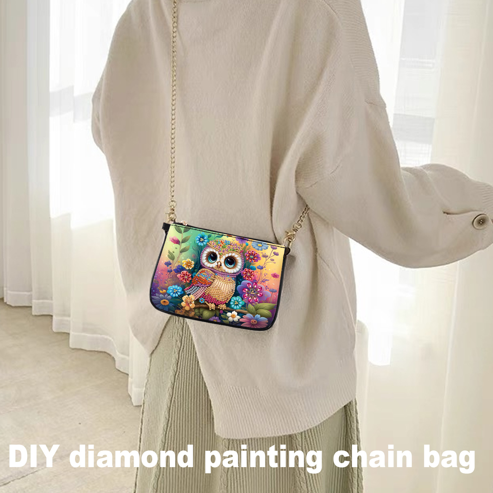 Colorful Owl Diamond Art Paint - Art Craft Bag review and price