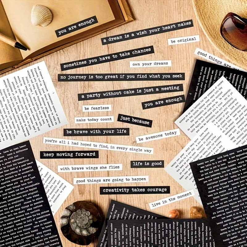 406pcs Inspirational Quote Sti - Art Craft Journals review and price