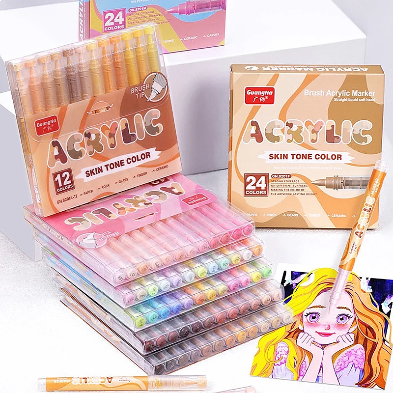 GuangNa 72 Colors Soft Brush A - Illustration Marker Set review and price