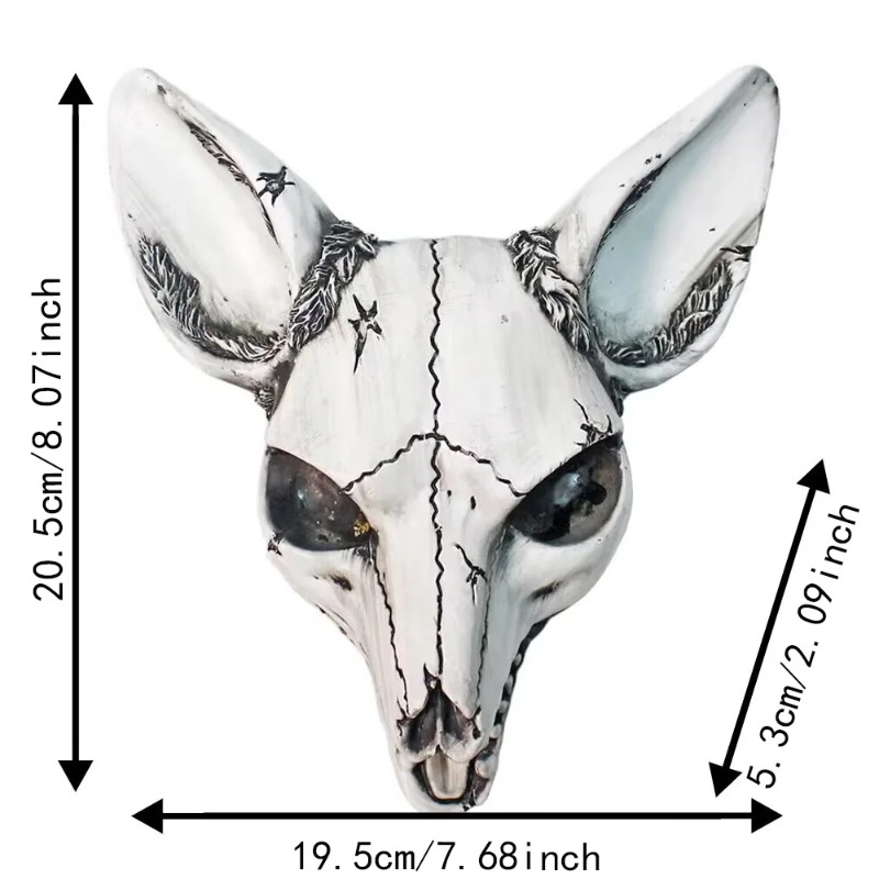 Stereo Fox Skull Wall Hanging  - Art Craft Bar review and price