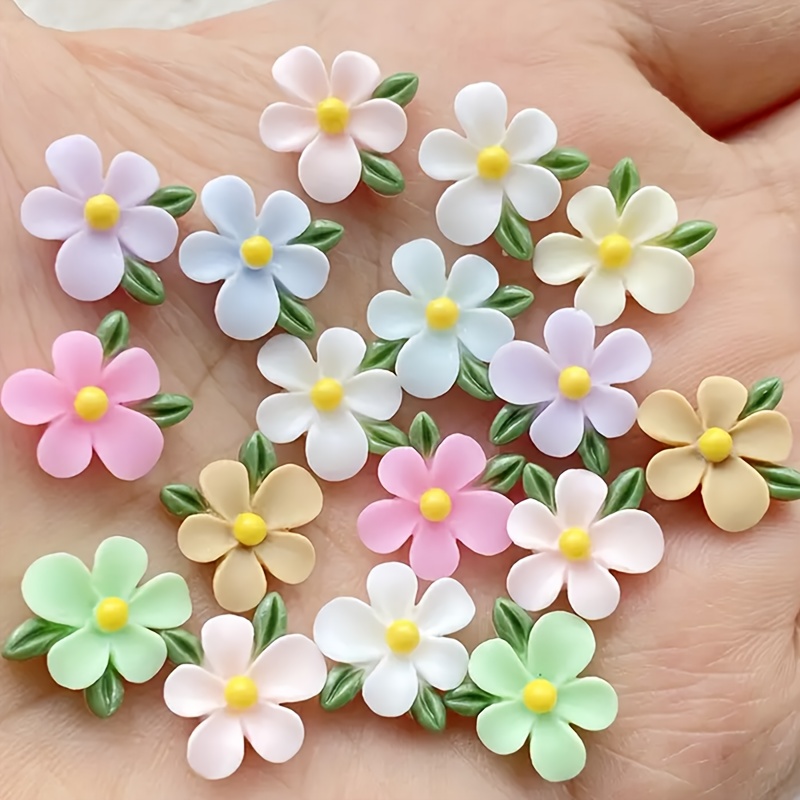 20pcs Resin Mini Flower and Le - Art Craft With Leaves review and price