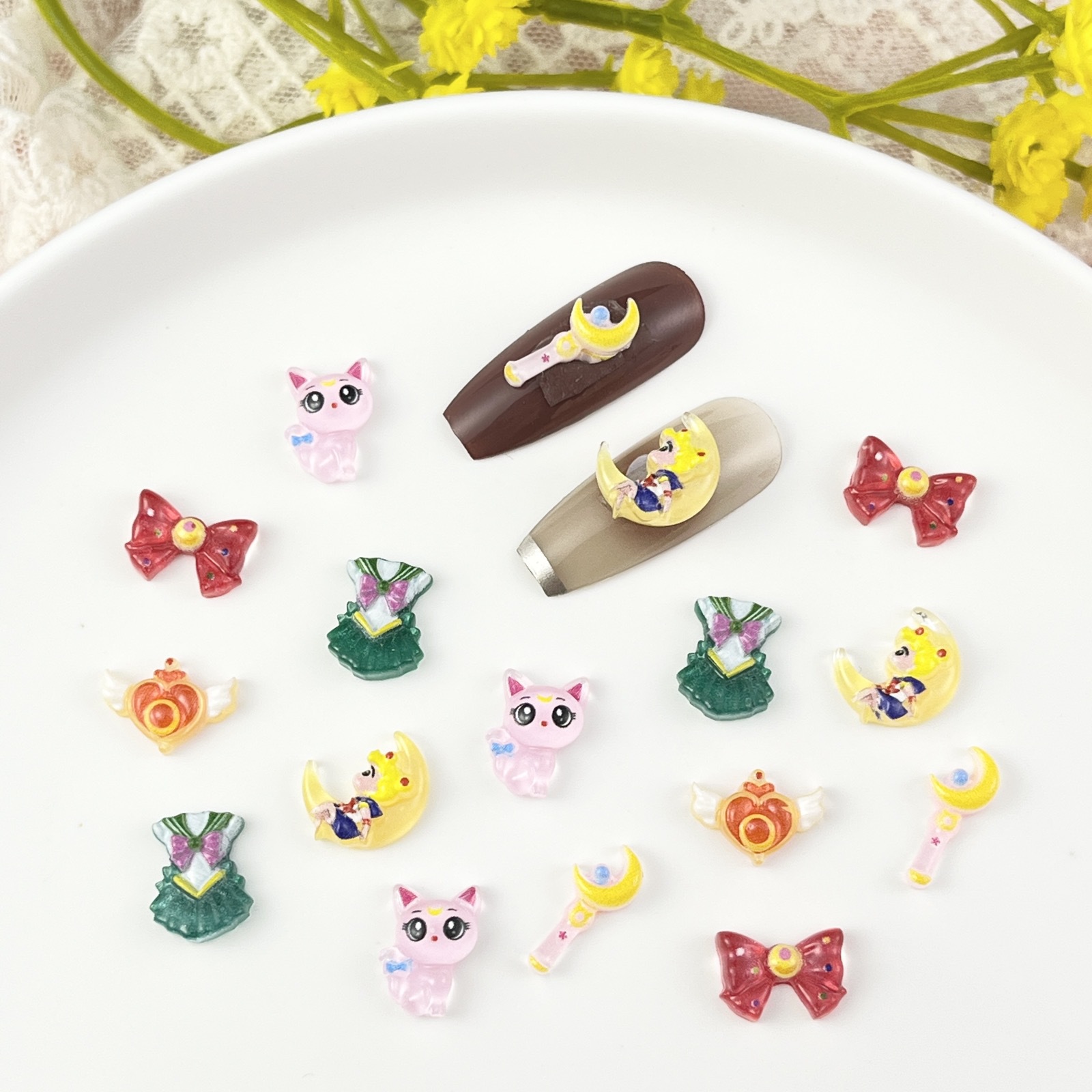 20Pcs Resin Mini Sailor Moon N - Tv Art And Craft review and price