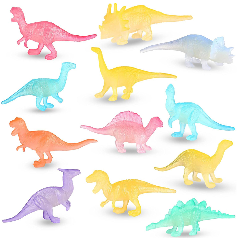 12PCS Glow in Dark Mini Dinosa - Art Craft Dinosaur review and price